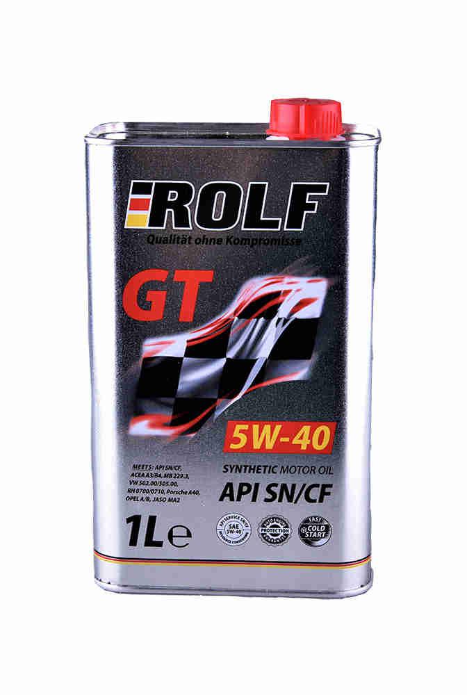 Моторное масло ROLF GT 5W-40 1литр - фото 1 - id-p61068476