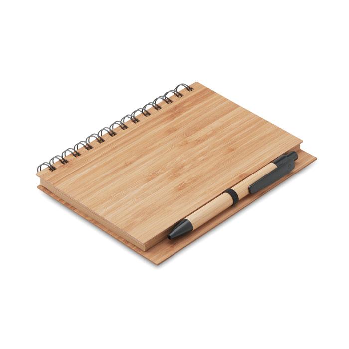 Бамбуковый блокнот с ручкой, BAMBLOC - фото 2 - id-p61090224
