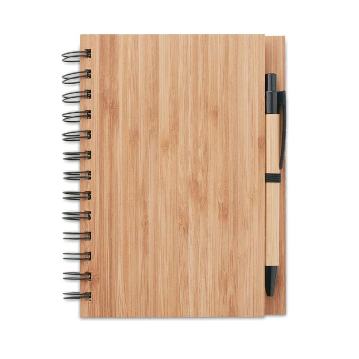 Бамбуковый блокнот с ручкой, BAMBLOC - фото 3 - id-p61090224