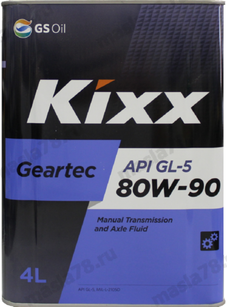 Трансмиссионное масло Kixx Geartec FF GL-5 80W90 4литра - фото 1 - id-p61090447