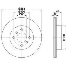 Тормозные диски Suzuki Ignis, Wagon R+ (01-..., передние, Optimal)