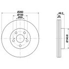 Тормозные диски Toyota Avensis (97-03, передние, Kroner)