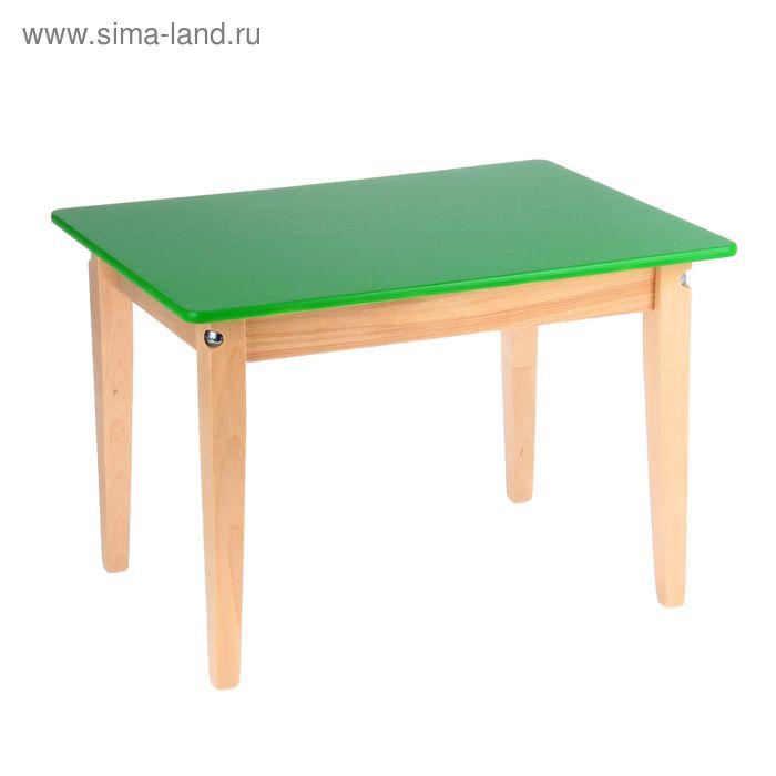 Стол детский №1 (Н=400) (600х450), зеленый