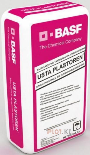 Usta Plastoren — специально разработанная штукатурная смесь для теплоизоляционных плит (пенополистироловые, ми