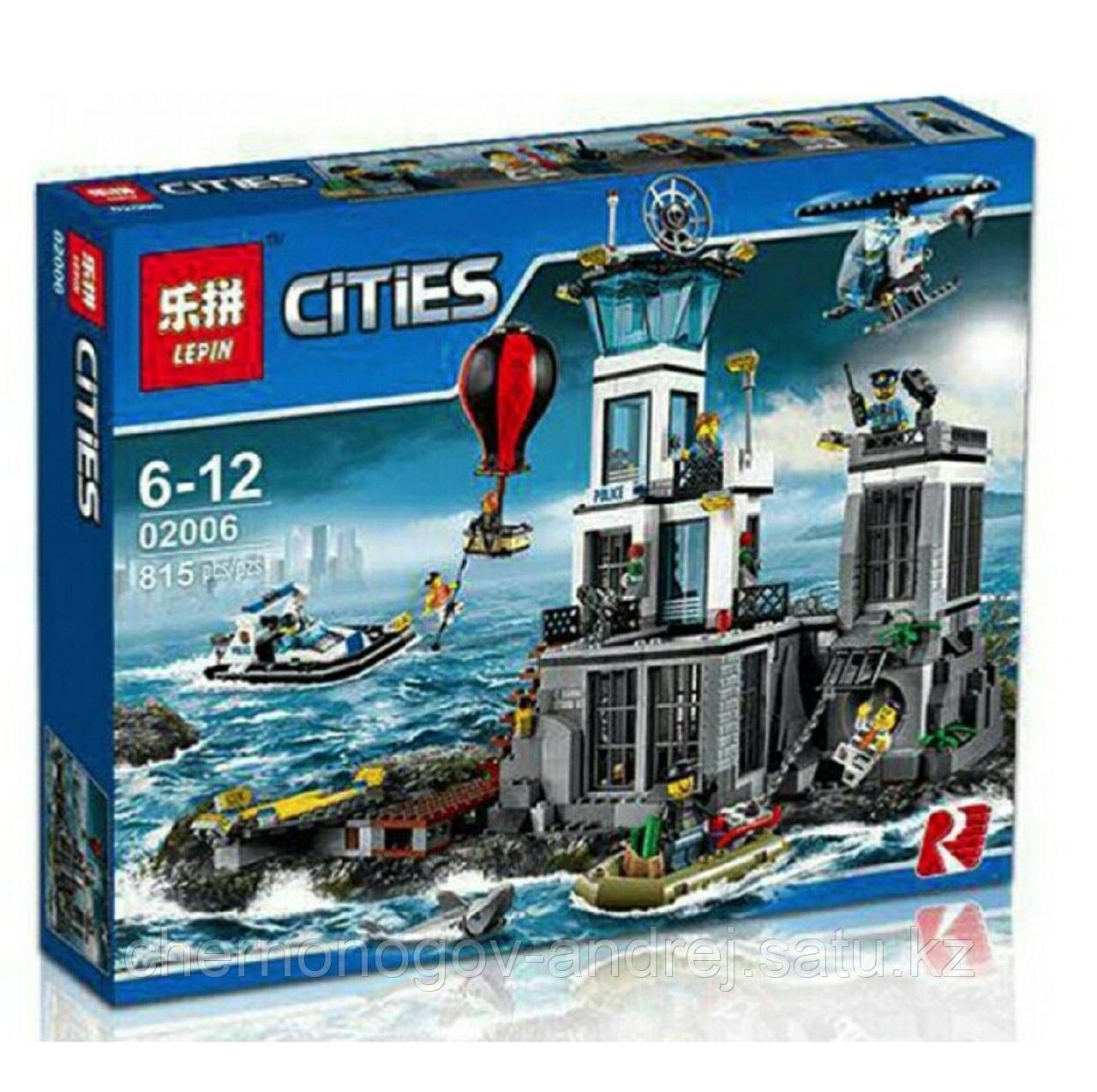 Конструктор LEPIN 02006 CITY ОСТРОВ ТЮРЬМА 815 деталей