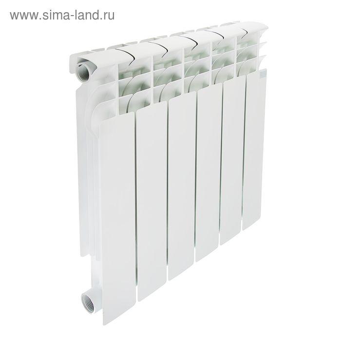 Радиатор биметаллический STI, 500 х 80 мм, 6 секции