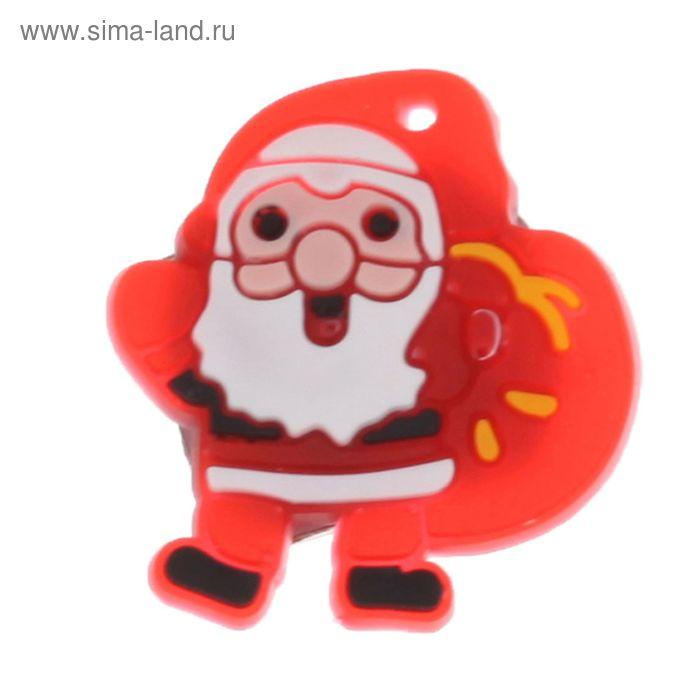 Значок световой "Дед Мороз" с подарками