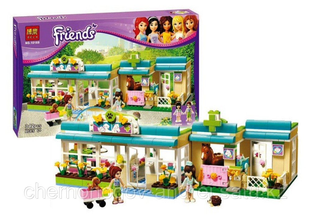 Конструктор King Friends 10169 Клиника для животных 342 дет