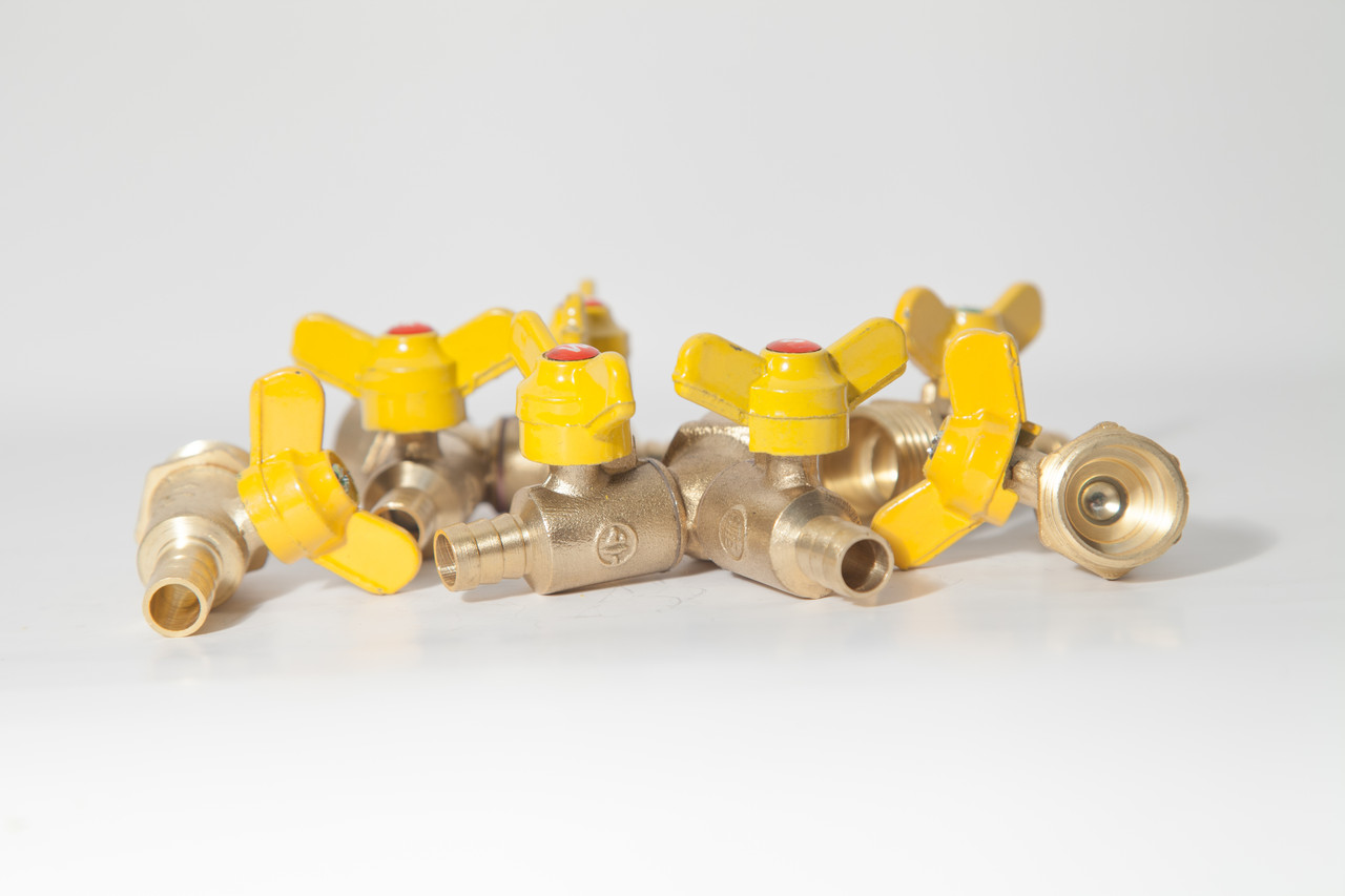 Газ кран штуцер ф15 одиннарный (штуцер), фото 1