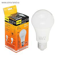 Лампа светодиодная Ecola Premium, 17 Вт, A65, 220-240 В, E27 2700 K (композит) 128x65