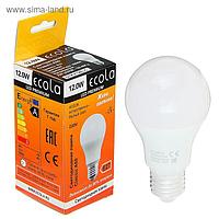 Лампа светодиодная Ecola Premium, 12 Вт, A60 220-240 В, E27 4000 K (композит) 110x60