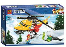Конструктор BELA 10868 Вертолёт скорой помощи аналог LEGO City 60179