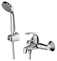 Смеситель Bravat Fit F6135193CP-B-RUS для ванны с душем с коротким изливом  и аксессуарами