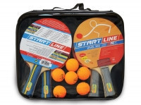 Набор: 4 Ракетки Level 200, 6 Мячей Club Select, упаковано в сумку на молнии с ручкой - фото 1 - id-p61142353