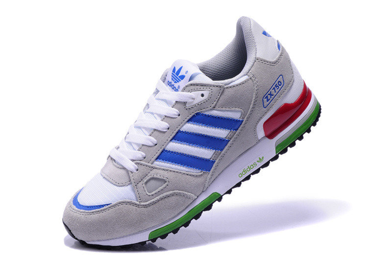 Кроссовки Adidas ZX 750 замшевые бело-серые : продажа, цена в