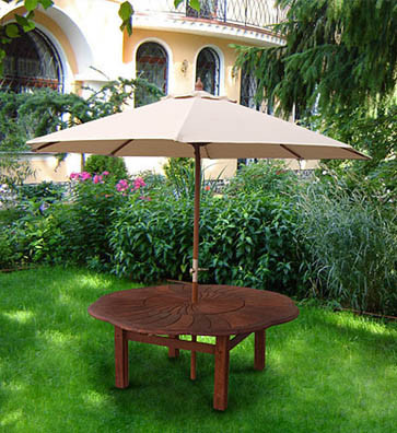 Зонт для летних площадок и кафе диаметр 2.8 м бежевый(меняет угол наклона)