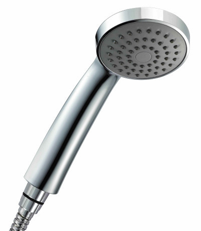 Лейка душевая Lemark круглая 1-функциональная 80*220мм, хром, блистер