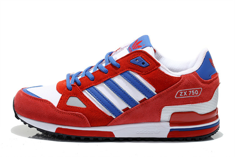 Кроссовки Adidas ZX 750 красные - фото 1 - id-p4540638