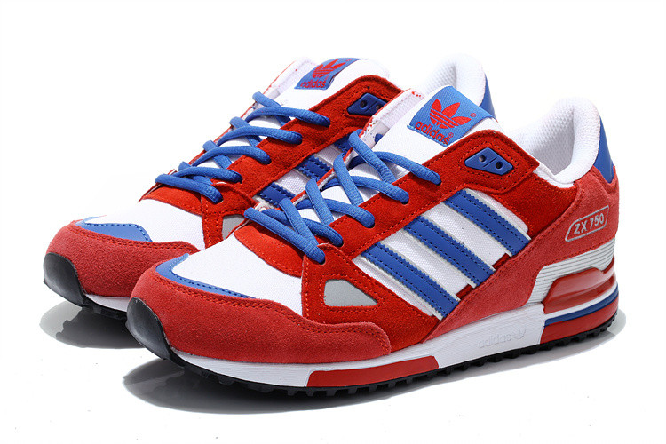 Кроссовки Adidas ZX 750 красные - фото 2 - id-p4540638