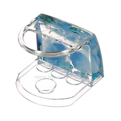 Подставка для зубных щеток Аквалиния малая голубые лепестки