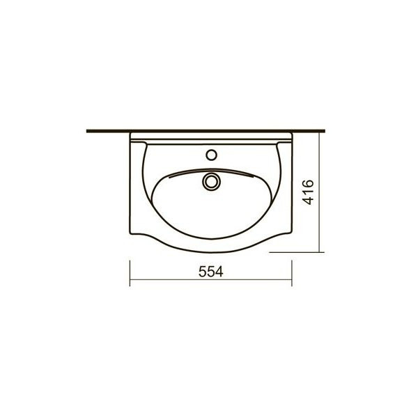 Раковина Sanita Luxe Вега 55*42 - фото 2 - id-p61151129