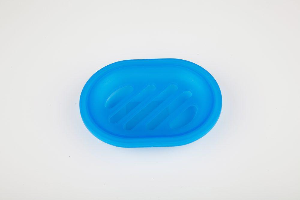 Мыльница пластик синий ракушка Аквалиния (8511М) - фото 1 - id-p61151351
