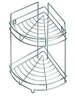 Полка хромированная 2-ная угловая Аквалиния (T101)