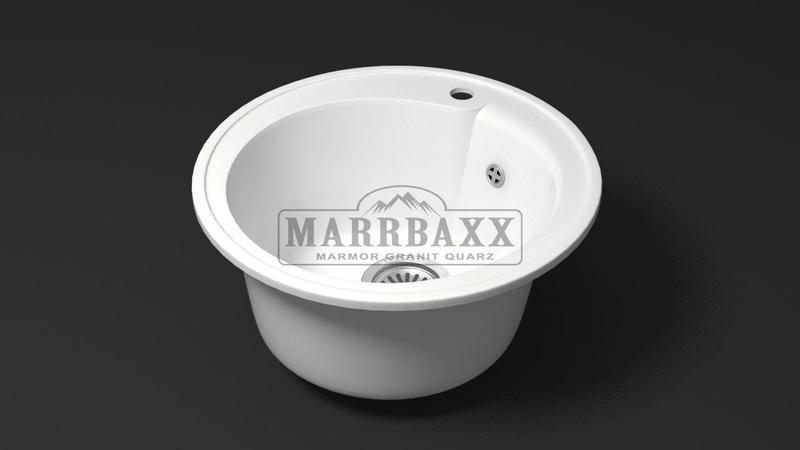 Мойка кухонная Marbaxx Венди Z4 белый лед - фото 1 - id-p61159362