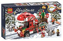 Конструктор bela 11083 новогодний грузовик аналог Lego Creator Рождество Грузовик Санты