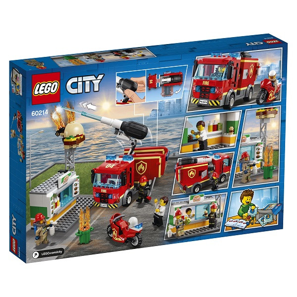 LEGO CITY 60214 Пожарные: Пожар в бургер-кафе