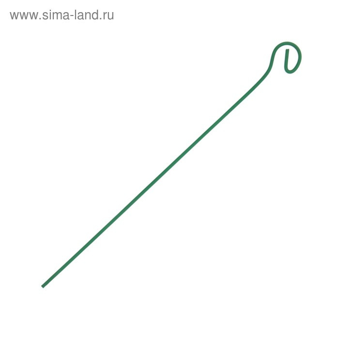 Колышек для подвязки растений, h = 80 см, d = 0.3 см, проволочный, зелёный