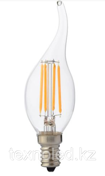 Лампа свеча филаментная Led E14/4W