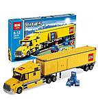 Конструктор Lepin 02036 "Желтый Грузовик трейлер" 298 деталей, фото 2