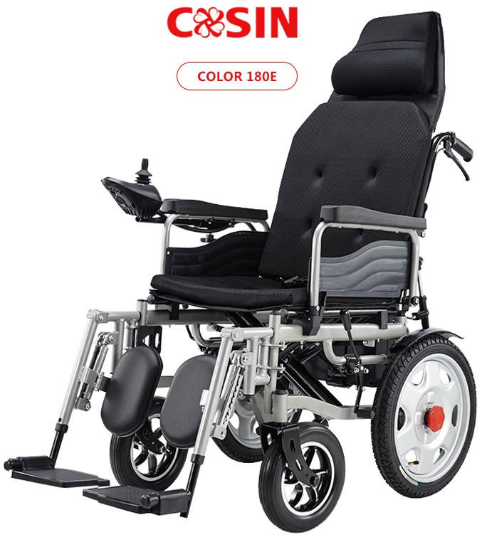 Инвалидная коляска COSIN COLOR 180E , с электроприводом 24v 500w. Возможность индивидуальной регулировки.