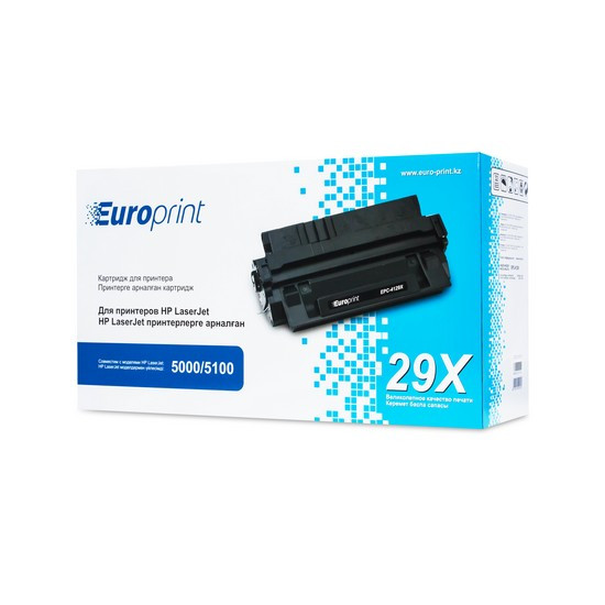 Картридж, Europrint, EPC-4129X, Для принтеров HP LaserJet 5000/5100, 10000 страниц.