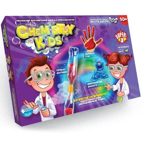 Набор для проведения 3х опытов «Магические эксперименты» серия Chemistry Kids (№2 Торнадо в бутылке) - фото 1 - id-p61218677
