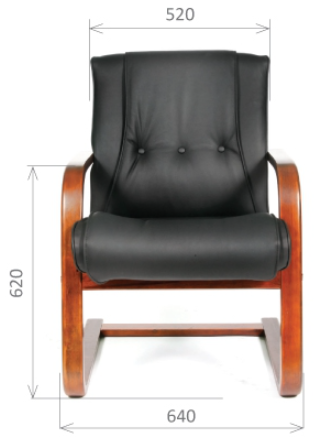 Кресло для посетителей Chairman 653 v - фото 5 - id-p61222364