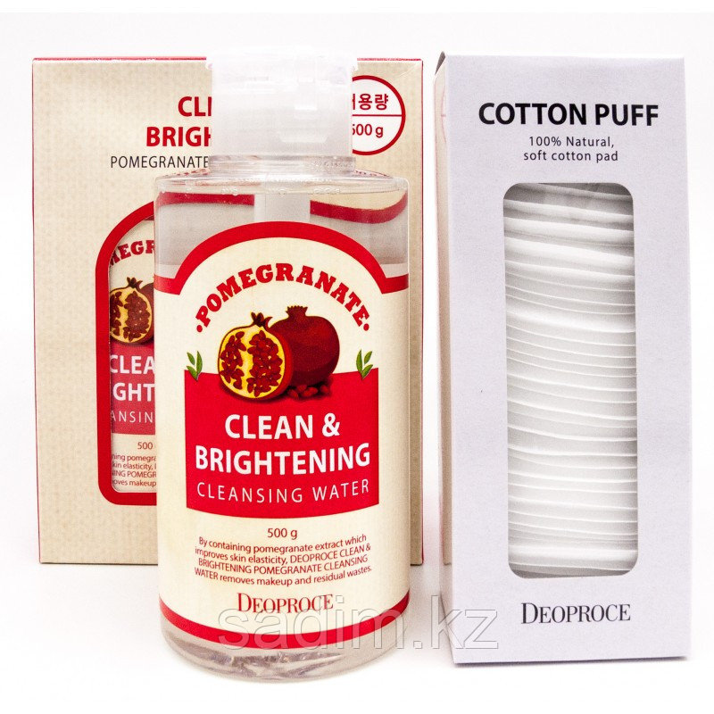 Вода очищающая с экстрактом граната - Deoproce Clean And Brightening Pomegranate