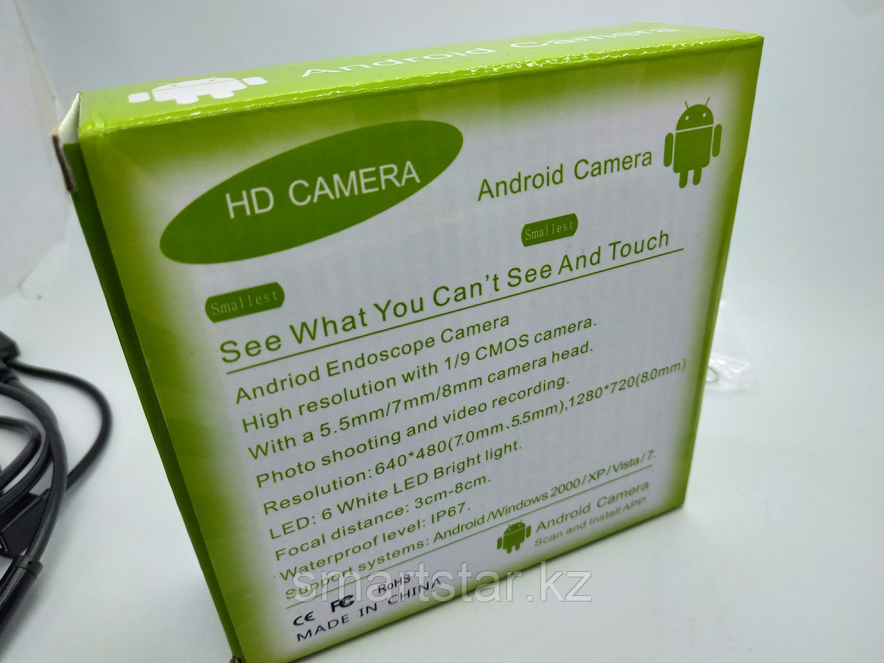 Гибкая видео-камера Эндоскоп Android and PC Endoscope 2 и 5м - фото 4 - id-p61234600