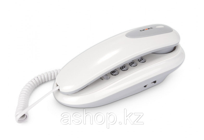 Телефон проводной Texet TX-236, Цвет: Серый, Упаковка: Картонная коробка