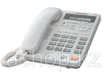 Телефон проводной стационарный Panasonic KX-TS2570 CAW, 50 контактов, АОН: Да, Режимы: Тональный, импульсный,