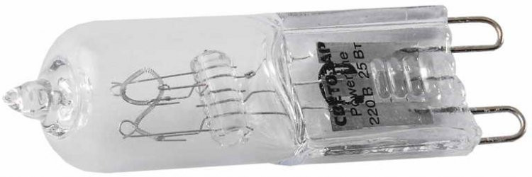 Лампа галогенная СВЕТОЗАР капсульная, прозрачное стекло, цоколь G9, диаметр 13мм, 60Вт, 220В