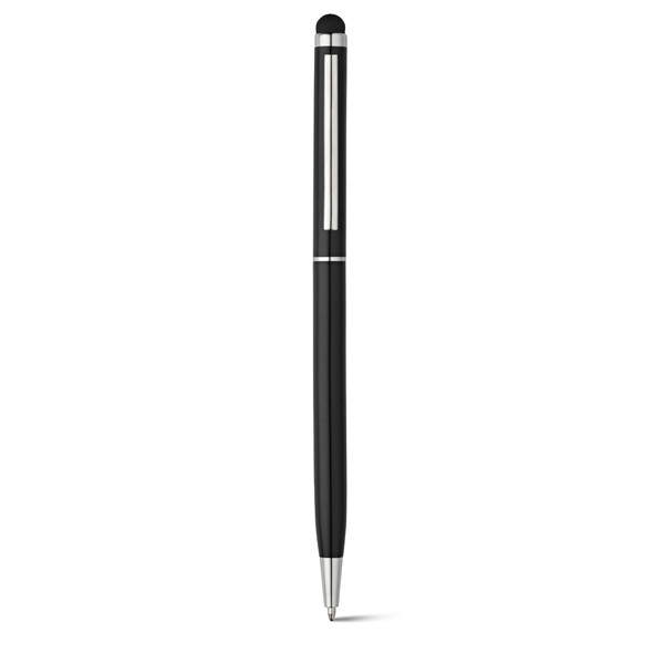 Алюминиевая шариковая ручка с стилусом, ZOE BK
