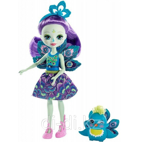 Mattel Enchantimals Кукла с питомцем Пэттер Павлина