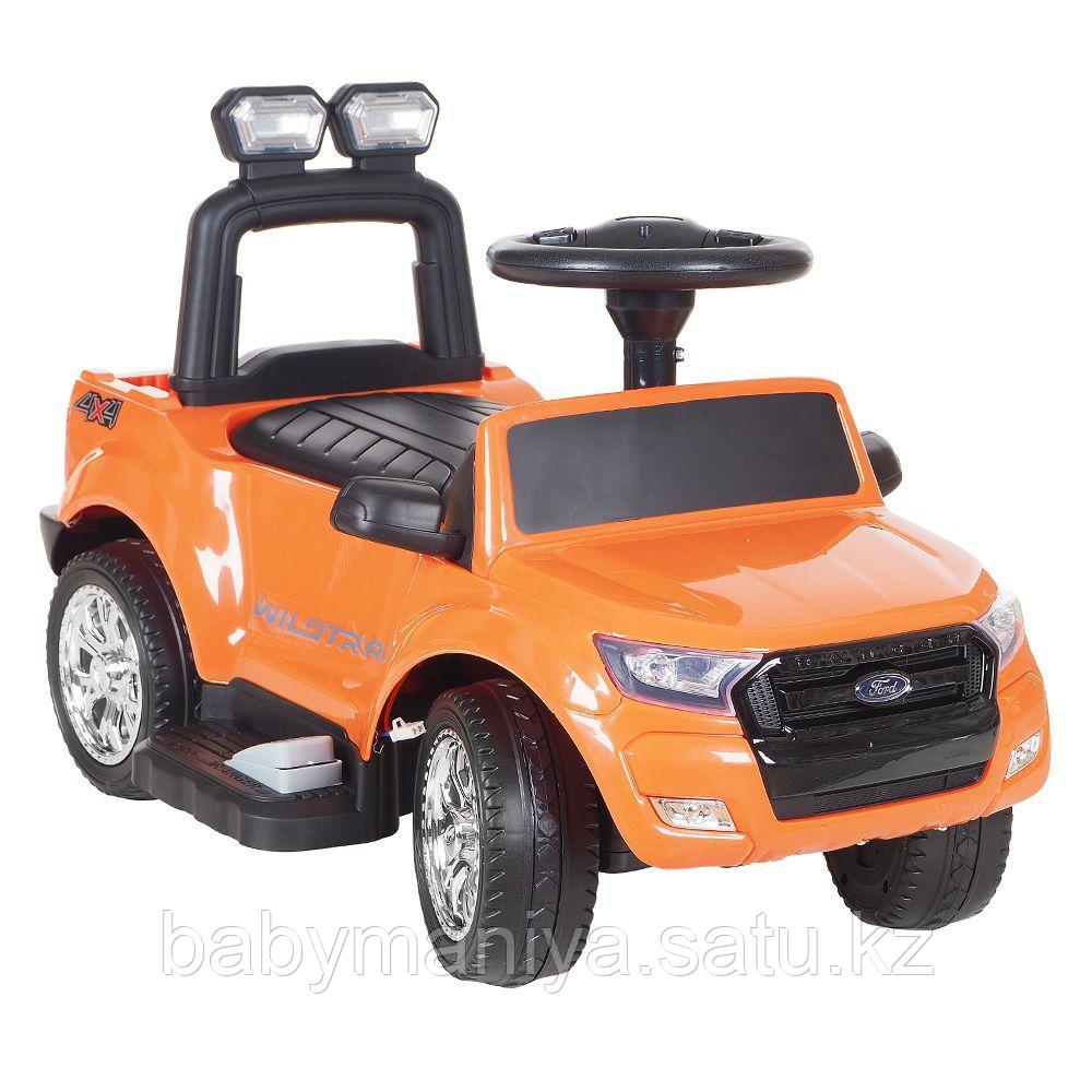 Электроминикар RXL FORD RANGER (акку,мотор,муз.руль,свет,MicroSD)Оранж