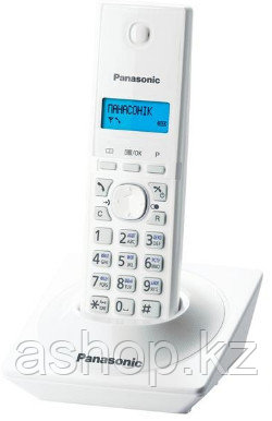 Радиотелефон DECT Panasonic KX-TG1611 CAW, 50 контактов, АОН: Есть, Ресурс: 550 мАч, время зарядки - до 7 ч, Р