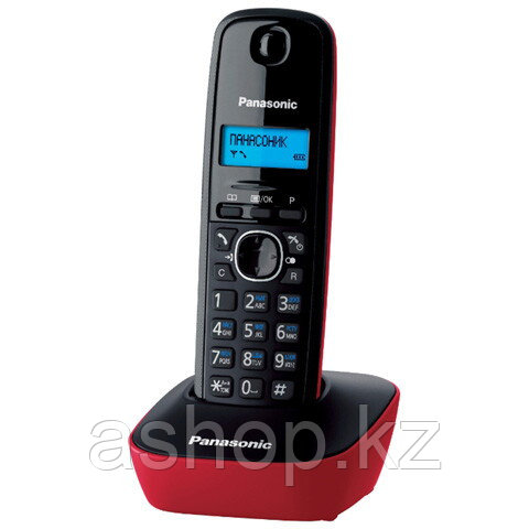 Радиотелефон DECT Panasonic KX-TG1611 CAR, 50 контактов, АОН: Есть, Ресурс: 550 мАч, время зарядки - до 7 ч, Р