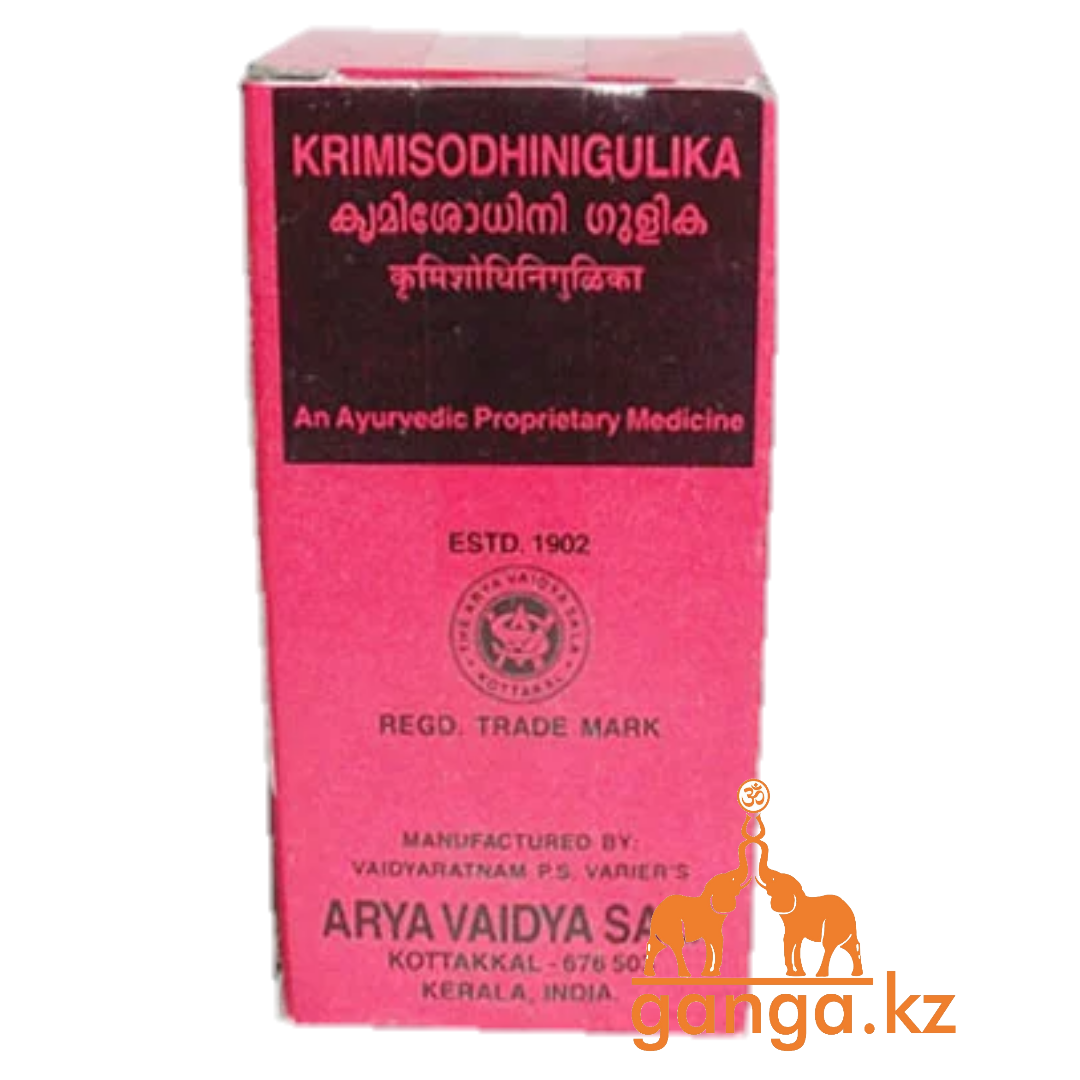 Кримишодхини Антипаразитарный препарат (Krimisodhini Gulika ARYA VAIDYA SALA), 100 таб.