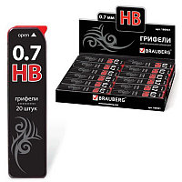 Грифель BRAUBERG "Black Jack" Hi-Polymer НВ 0,7 мм, 20 шт. 21.038 Грифель BRAUBERG "Black Jack" Hi-Polymer НВ 0,7 мм, 20 шт.