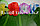 Юбка гавайская пляжная с цветами на резинке 40см, фото 9